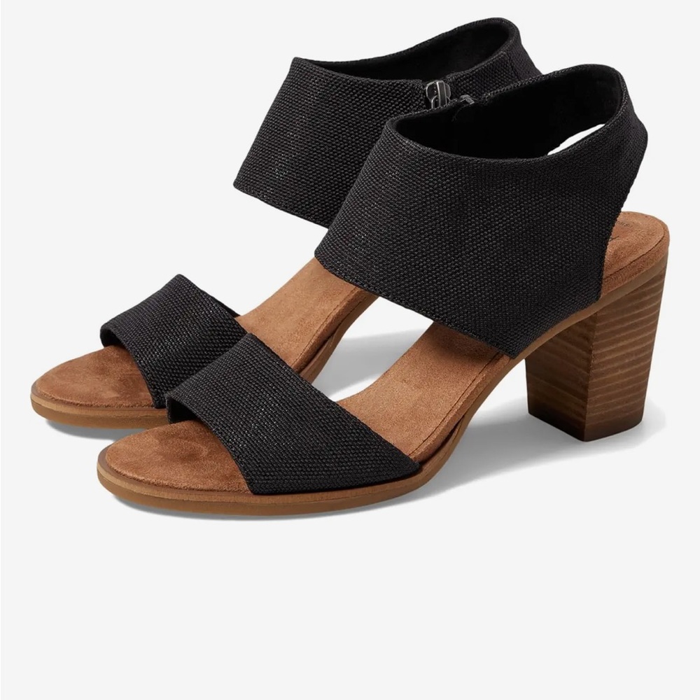 Elegant Black Women's Heeled Sandals